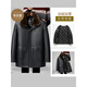 Aoyanlai 2025 new men's sheep fur one-piece thickened jacket 3916 brown L 175