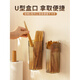 Shantou Lincun purchased products chopstick storage box wall-mounted spoon storage chopstick holder cage kitchen tableware bucket disposable chopsticks translucent chestnut gray 1 pack suitable for chopsticks/straws/forks and spoons