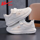 Pull back children's shoes children's sports shoes 2026 spring new boys mesh breathable dad shoes girls casual campus shoes white white -2120 34