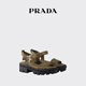 PRADA/Prada gift women's canvas sandals shoes military green 39