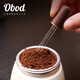 OBOD Coffee Loose Powder Needle Stainless Steel Cloth Powder Needle Coffee Loose Powder Stirring Clumping Disperser Solid Wood with Storage Solid Wood Model-6 Needles