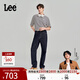 Lee【张凌赫代言】商场同款753舒适直筒清水洗男牛仔裤休闲显瘦潮 清水洗（裤长31） 36