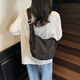 OTHER/Other Korean large-capacity women's canvas bag 2025 new work clothes messenger bag sports travel bicycle dumpling bag black small size