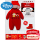 Disney Year of the Horse newborn baby jumpsuit full moon baby clothes for boys and girls for 100 days red pure cotton winter outing clothing brand red three-layer thickened cotton coat winter snake baby I am a hundred days three-layer winter cotton 66cm recommended 9-13Jin Jin is equal to 0.5 kg about baby