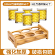 Yusenyi Beer Mug Home Glass Cup Thickened High Temperature Resistance High-Looking Cup High-end Commercial Bar KTV Small Wine Cup (6 Cups-Cup Holder) Bamboo Beer Cup 100ml-6 Hole Cup Holder