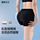 Curvy fake butt lifting panties for women with curved buttocks and peach artifact latex hip pads butt lifting safety pants black-thick hip pads M