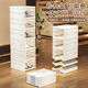 Fantasy shoe box storage box transparent door folding shoe cabinet shoe rack shoe storage 1 row 12 layers (12 doors)