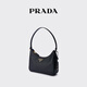 PRADA/Prada Gift Women's Prada Re-Edition 2005 Cow Leather Mini Handbag Black