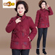 Hengyuanxiang 2026 New Fashion Mom Down Jacket Winter Clothing New Warm Autumn and Winter Embroidered Slim Jacket for Middle-aged and Young People Burgundy XL 100Jin Jin is equal to less than 0.5 kg