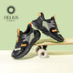 Helios children's shoes boys' sports shoes 2026 new spring lightweight soft-soled casual mesh shoes non-slip running shoes for women black 36 inner length 23.3cm foot length about 21.8-22.3cm