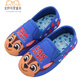 Yujiyu Kindergarten Spring and Autumn Boys' Silent Non-Slip Pure Cotton Indoor Shoes Soft Sole Floor Bag Heel Children's Shoes Home Slippers Navy Blue Small Crab 30 Inner Length 19cm