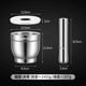 Tuojin 316 stainless steel garlic pounder solid pounder household grinder and pounder manual garlic grinder pepper pounder 316 extra large drum type with cover