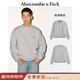 Abercrombie & Fitch Classic Little Elk Pattern American Warm Fleece Round Neck Sweatshirt 25 Autumn and Winter Men's 122-5535 Light Gray M (180/100A) The size is too large, it is recommended to size down