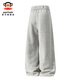 Big mouth monkey (paul frank) old money style drape casual pants for men spring and autumn new fashion brand loose straight versatile pants sports wide leg trousers dark gray official authentic XL recommended 130-150Jin Jin equals 0.5 kg