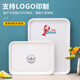 Tuojin imported quality plastic tray from Germany, water cup, tea tray, melamine rectangular tray, white household kindergarten dinner plate, straight edge tray_medium size_thick and affordable