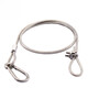 Xu Ding 304 stainless steel plastic-coated steel wire rope adjustable length anti-fall safety rope stage light audio safety rope transparent plastic-coated 2mm*0.5m adjustable