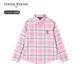 Teenie Weenie Kids 26-year new classic college style cotton shirt for boys and girls, pink 160 cm