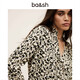 Ba&shbash2026 new early spring retro holiday style printed shirt temperament top women's long-sleeved shirt 1E26PIA ECRU L 2