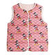 MANIYADAISHU Children's Vest Boys Girls Vest Baby Baby Waistcoat Reversible Printed Liner Cotton Jacket Mickey Mouse (off-white) 120