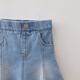 MARC&JANIE Mark Jenny blue denim girls' version A denim skirt children's skirt skirt spring new style 560176 light denim - ready stock 110 cm (recommended height 101-110cm)