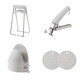 Imakara Japanese anti-scalding bowl clamp household plate lifter kitchen tableware non-slip heat insulation gloves casserole steaming vegetable clamps two silicone insulation pads