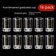 Tuojin German Imported Quality 16 Pack Tempered Glass 0.1kg Scale Liquor Glass Family Set Accessible Luxury One Pack Liquor Glass