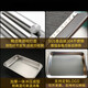 Tuojin 304 food grade stainless steel tray rectangular commercial thickened steamed rice iron plate household steaming tray flat bottom square plate 1.5 thick 304 stainless steel plate 60*40*2.5