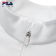 FILA children's clothing long-sleeved 2026 spring new style women's and older children's sports half-breasted stand-up collar tops Jade White-WT 165