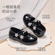 DAVE&BELLA children's leather shoes 2026 spring new non-slip girls' shoes sweet baby girl princess shoes children's casual shoes black ready stock 29