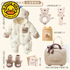G.duck newborn baby clothes gift box set winter gift for full-month baby 100-day practical meeting gift for men and women Hello Bear gift box 5 66cm (0-4 months)
