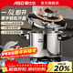 Aistar pressure cooker, one-hand open lid, three-layer thickened composite steel, explosion-proof pressure cooker, stew pot, gas induction cooker, universal, regular model, suitable for 4-6 people, 22cm 6L