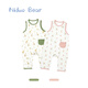 Nido Bear summer new baby jumpsuit baby clothes short-sleeved vest men's and women's pajamas bamboo fiber jungle deer 66cm
