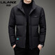 LILANZ 2025, новинка зимы, мужской утепленный теплый пуховик для молодежи и среднего возраста, повседневная мужская модная куртка с воротником-стойкой, белая M 170