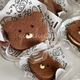 Yusenyi Internet celebrity cartoon birthday cake press mold kitten bear fondant biscuit baking plastic cutting tool bear mold bear mold 1g