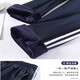 School uniform pants winter thickened with velvet, navy blue one bar, two bars, navy blue junior high school students, primary school students, navy one bar-velvet style 170 (XL) recommended height 165-170