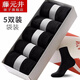 Fujimotoi 5 pairs of socks men's black mid-calf socks, sports comfortable breathable casual business men's socks, men's black mid-calf men's black mid-calf 5 pairs, bagged