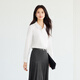 Eveli (eifini) Zhu Zhu endorsement, ten years of best-selling, not easy to wrinkle, simple, must-have shirt for work, women's spring and autumn commuting white top, original white, M 100-110Jin Jin is equal to 0.5 kg