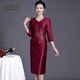 Wang Xiaoya 2026 Spring New Noble and Western Mother's Wedding Dress High-end Dress Young Wedding Banquet Outfit Burgundy M