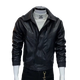 Playboy short velvet motorcycle men's slim and handsome Korean style soft leather jacket warm and windproof handsome high-end jacket black velvet M 100Jin Jin equals slim fit within 0.5 kg