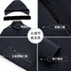 KBXNG劲霸【拆卸连帽水貂毛领+鹅绒内胆】中老年爸爸羽绒服男保暖夹克 藏青色 L 175