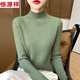 Hengyuanxiang first-line half turtleneck bottoming sweater for women 2025 autumn and winter new style inner slim fit thickened sweater white XS 50-60Jin Jin equals 0.5 kg