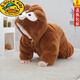 G.duck Autumn and Winter 1-3 year old baby clothes jumpsuit flannel animal shape rompers newborn harem children's pajamas khaki color upgraded thickened 80cm 80 size (72-)
