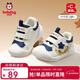 Babu Dou baby toddler shoes children's shoes 25 winter anti-slip plus velvet functional infants and young children soft sole anti-collision for men and women navy blue 20