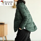 Woodpecker Winter Lightweight and Warm Jiaxing Pinghu Shirt-style Down Jacket Women's Underwear Shirt Collar Liner Bottoming Cotton Jacket Thin Gray M 110-125Jin Jin equals 0.5 kg