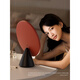 Makeup mirror with light ORANGEROLL large round mirror smart led desktop desktop high-definition beauty fill-in light make-up mirror with flashing silver powder.