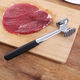 Pick-up cat double-sided meat hammer steak hammer tenderizer needle stainless steel zinc alloy pounding pork chop German meat hammer tool solid double-sided large and small teeth