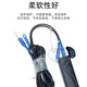 优普连 耐磨TPU铠装野战光纤跳线SC/FC/LC单模双芯光缆2芯/4/6/八芯超柔软室外光纤线 5.0MM野战铠装单模双芯FC-FC 300米