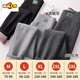 First diameter extra thick sherpa leggings for women 2025 winter new style plus velvet and thickened high waist belly-control Northeast cold-resistant warm pants dark gray-regular style baby fleece L recommended 95-120Jin Jin equals 0.5 kg