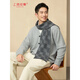 Shanghai Story 2026 Autumn and Winter Knitted Cashmere Men's Scarf Sheep Wool Scarf Elder Gift Box Smoke Gray