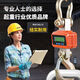 Electronic crane scale waterproof electronic crane scale driving hook scale portable wireless precise Bluetooth 10 tons red and green dual display + handheld instrument